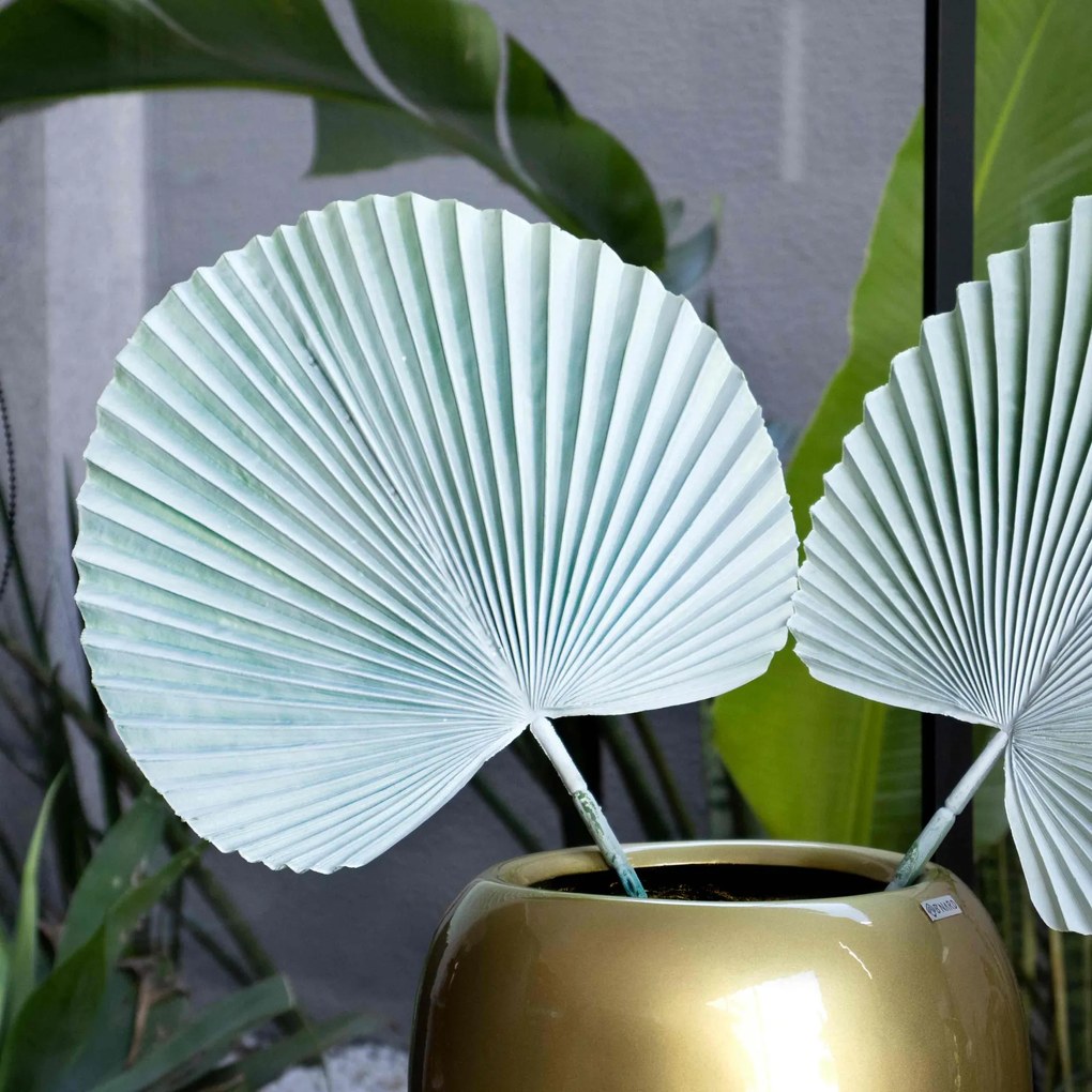 Folha Artificial de Latânia Azul 83 cm - D'Rossi