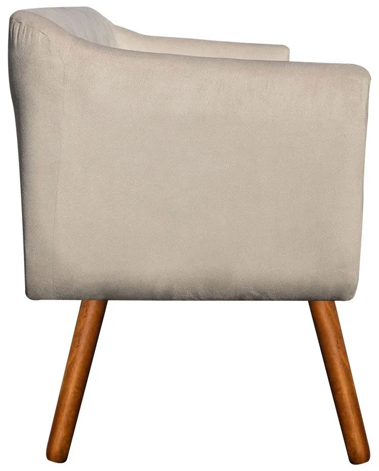 NAMORADEIRA JULIA 2 LUGARES SUEDE BEGE P