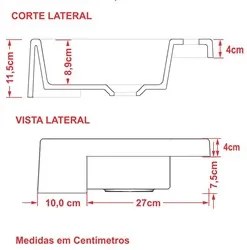 Cuba Pia Semi Encaixe para Banheiro Quadrada Kuad 395 C08 Bege - Mpoze