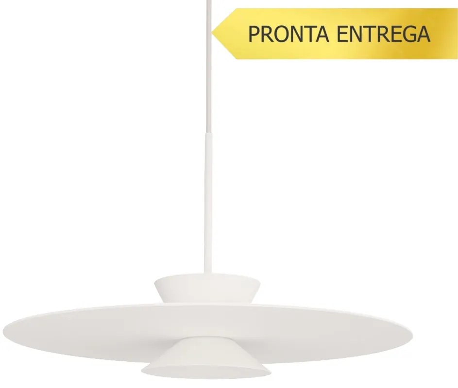 Pendente Tule Ø60X25Cm 1Xmr16 - Usina 25120/60 (MN-F - Mar Neutro Fosco, Igual a Cor 1)