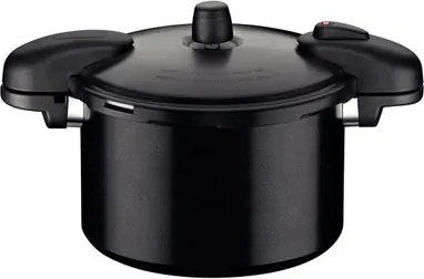 Panela de Pressão Tramontina Valência Black 7 L 24 cm em Alumínio com Revestimento Cerâmico