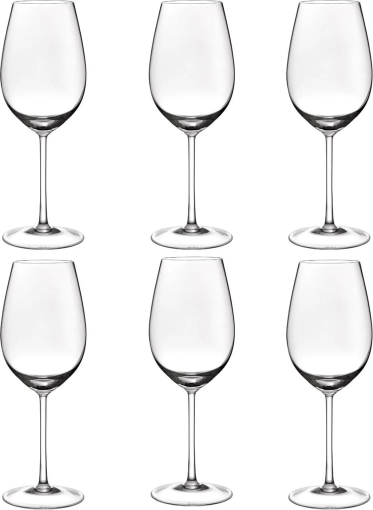 Jogo 6 Taças em Cristal p/ Vinho Bordeaux Incolor 690ml