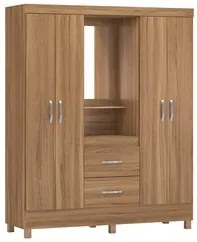 Guarda Roupa Capelinha 4 Portas 2 Gavetas Lord D02 Amendola Touch - Mp