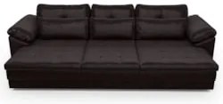Sofá Retrátil 4 Lugares Para Sala 332cm Dijon Couro Bordô S07 - Mpozen