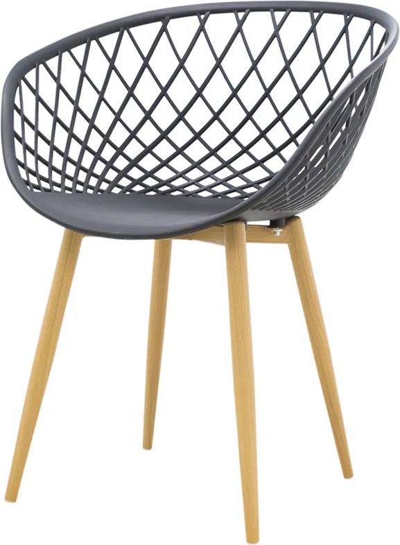 Kit 04 Cadeiras Sidera Tresse Preto - D'Rossi