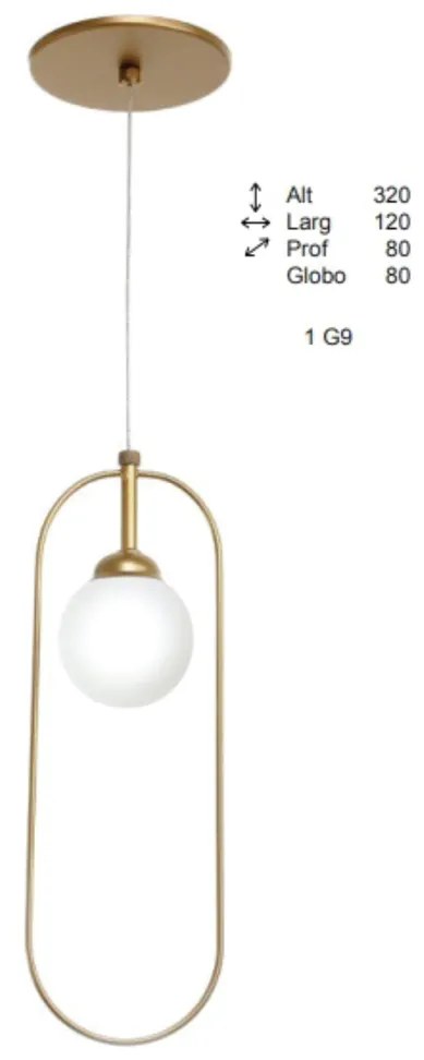 Pendente Wire Esfera Mini 08X12X35Cm Globo Ø8Cm 01Xg9 - Old Artisan Pd... (ROSE FOSCO, FOSCO (Branco))