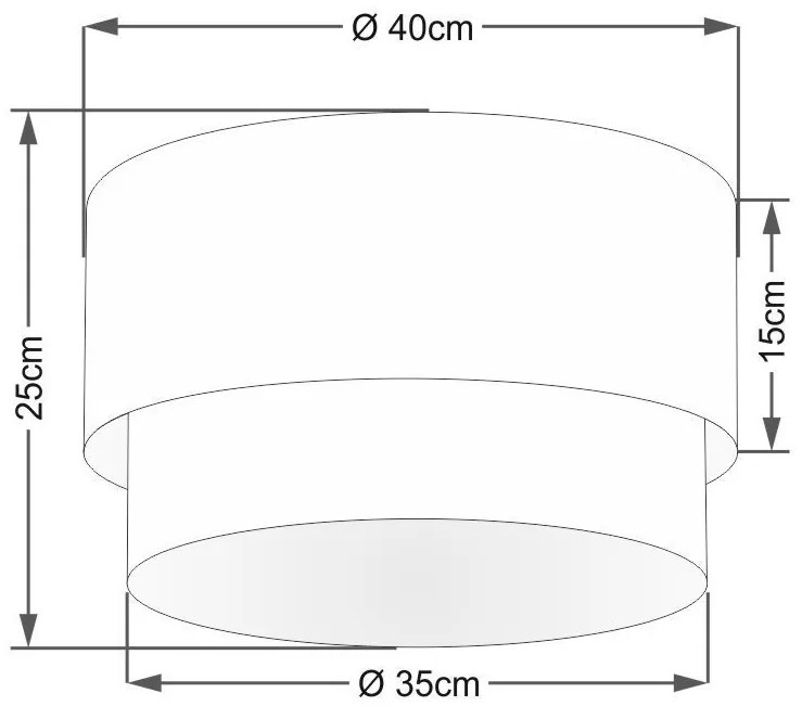 Plafon Para Banheiro Cilíndrico SB-3045 Cúpula Cor Rústico Bege Branco
