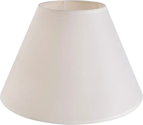 Cupula Para Abajur Tecido Bege Boca Larga 40Cm