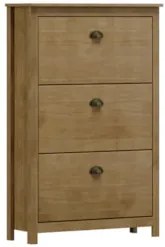 Sapateira de Madeira 80cm 3 Portas Lázio Freijó F07 - Mpozenat