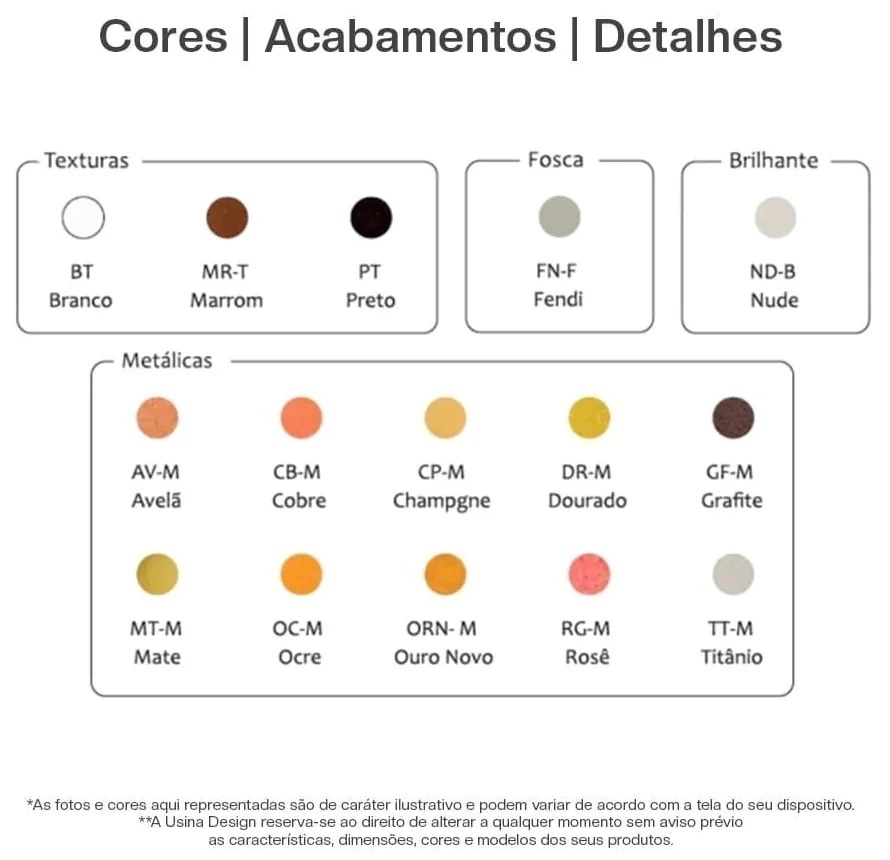 Arandela Buriti Cúpula Alumínio 1Xe27 Mini Ø14X13X21Cm - Usina 5808/1* (FN-F - Fendi Fosco, CB-M - Cobre Metálico)