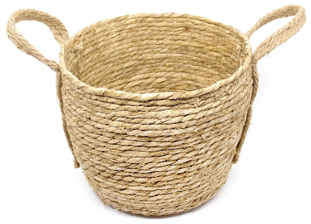 Cesto de Fibra Natural Seagrass 24,5x31x33 Cm - D'Rossi