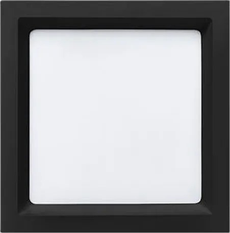 Plafon Led Embutir Preto Quadrado 17W 1250Lm 120 4000K Deep