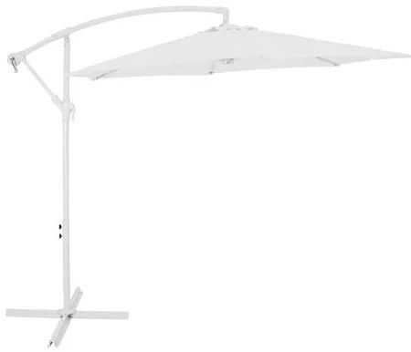 Ombrellone Pereque Suspenso Regulavel Poliester 250 cm Branco 69246 Sun House