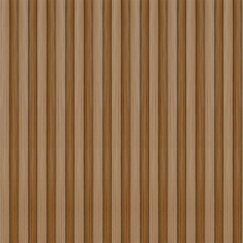 Papel de Parede Ripado Marrom Escuro 0.52m x 3.00m