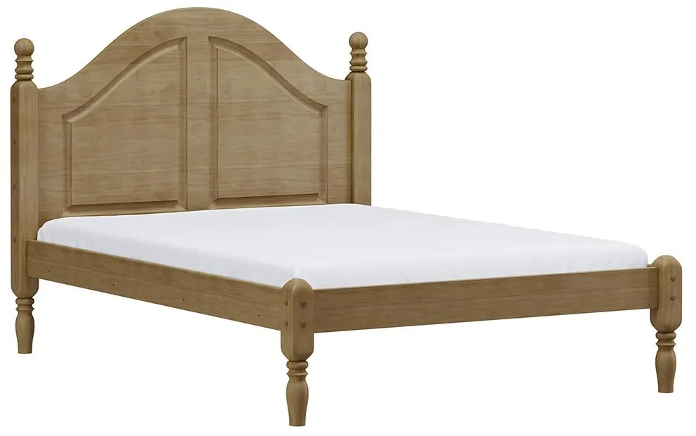 Cama de Casal Pés Torneados Madeira Maciça Naipe Freijó G74 - Gran Belo