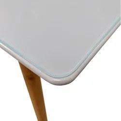 Mesa De Jantar Retangular 160cm 6 Lugares Veneza Plus C14 Branco - Mpo