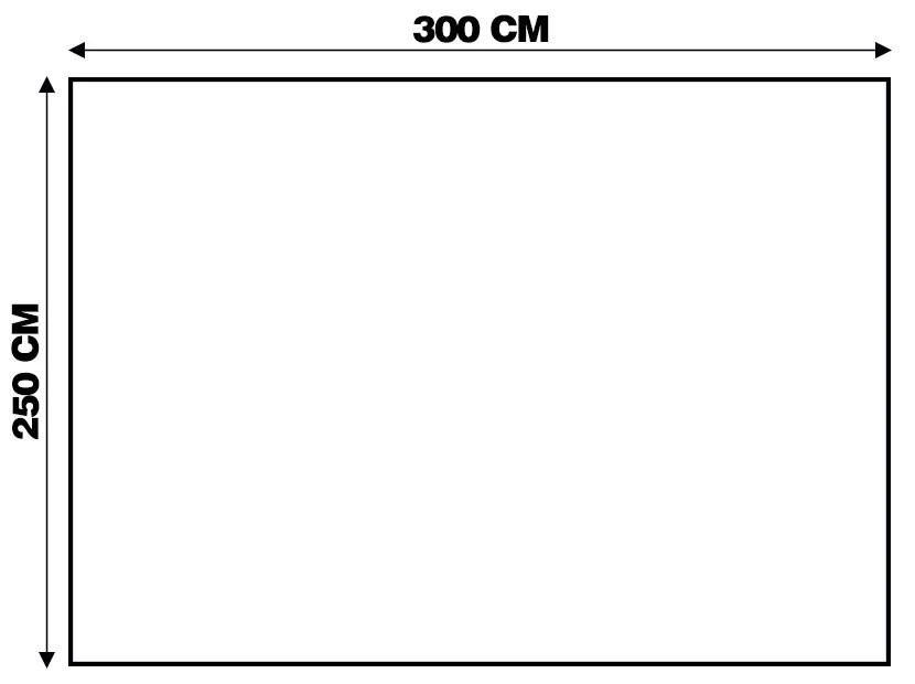 Tapete Decorativo Sala de Estar Hazard 250x300 Vermelho/Bege G67 - Gran Belo
