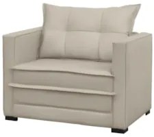 Sofá Cama Solteiro Berlim B10 Suede Bege - Mpozenato
