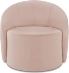 Sofá 2 Lugares 140cm Wendi e Poltrona Steve Veludo Rose I01  - Mpozena