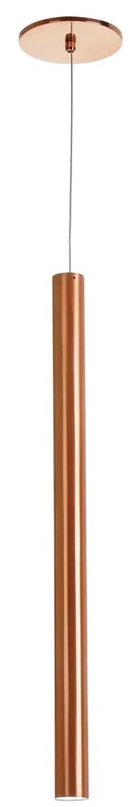 Pendente Tubo Ø3,8X60Cm Metal 1 X Mr11 Gu10 |Old Artisan Pd-5139/b (PRETO)