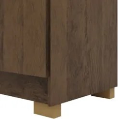 Guarda Roupa Casal 218cm 6 Portas Elegance Imbuia Rústico   - Vila Ric