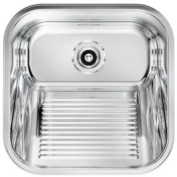 Tanque Docol Loggica 25 L em Aço Inox Alto Brilho 40x40 cm