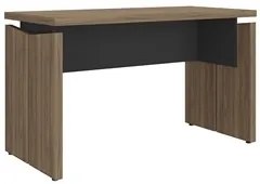 Mesa Para Escritório Home Office 145cm Corp A06 Nogal/Preto - Mpozena