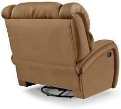 Poltrona do Papai Reclinável Kalie Glider Giratória USB FH9 PU Caramel