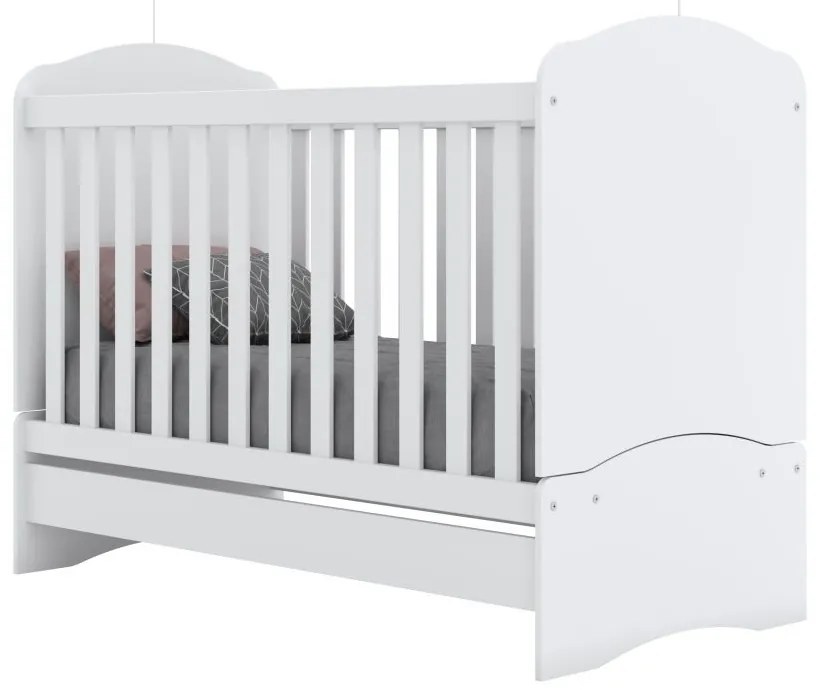 Berço Multifuncional 3 em 1 Minicama Bala de Menta Branco - ADJ DECOR
