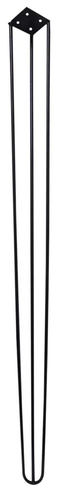 Kit 8 Pés de Metal 90 CM Hairpin Legs Aparador e Mesa de Canto Preto G41