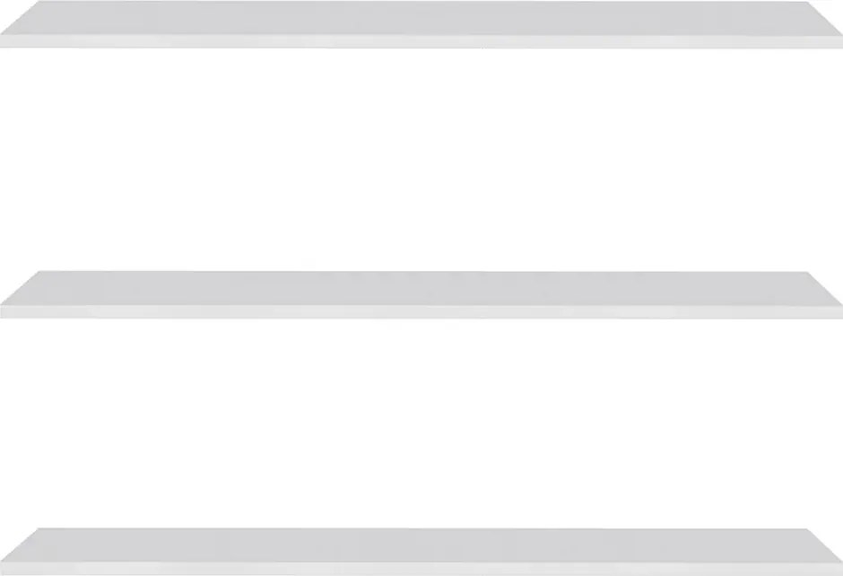 Prateleira Madeira Flutuante Multiuso Kit 3 68x20 Luara L06 - D'Rossi - Branco