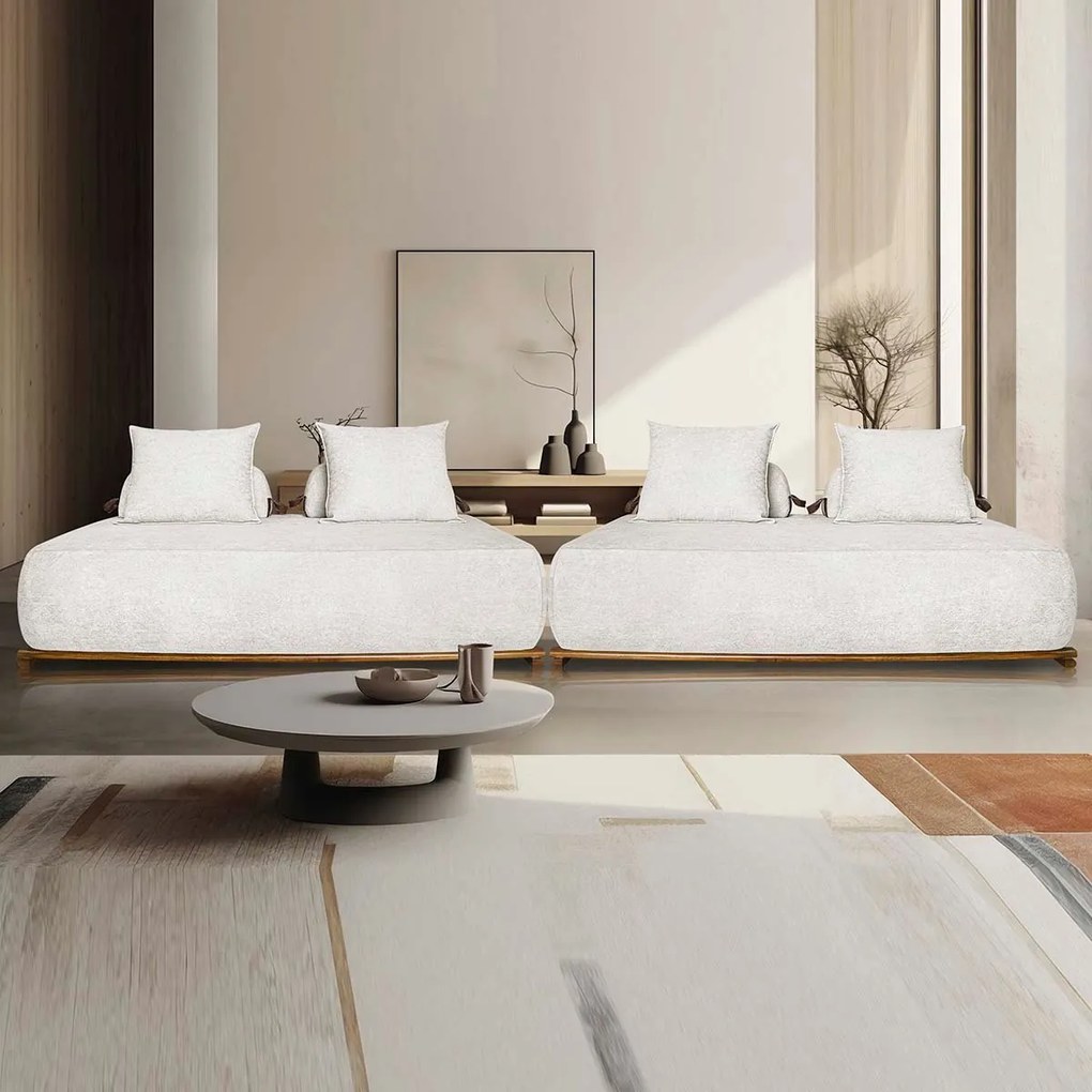 Sofá 2 Lugares Decoração Lazer Sala Ibiza SPZ 160cm Bouclé - ADJ Decor