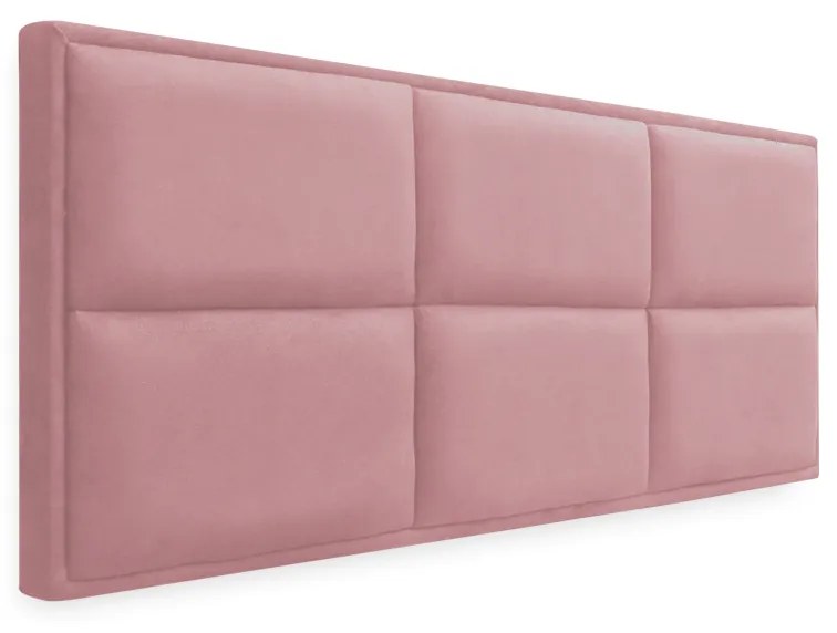 Cabeceira Painel Cama Box Solteiro 90cm Nina Suede Rosa - Sheep Estofados - Rosa