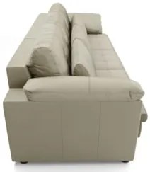 Sofá Retrátil 4 Lugares Para Sala 332cm Dijon Couro Creme S07 - Mpozen