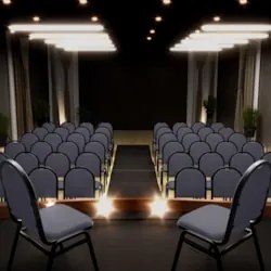 Kit 3 Cadeiras Hoteleiras Auditório Empilhável Sintético Z33 Cinza - M