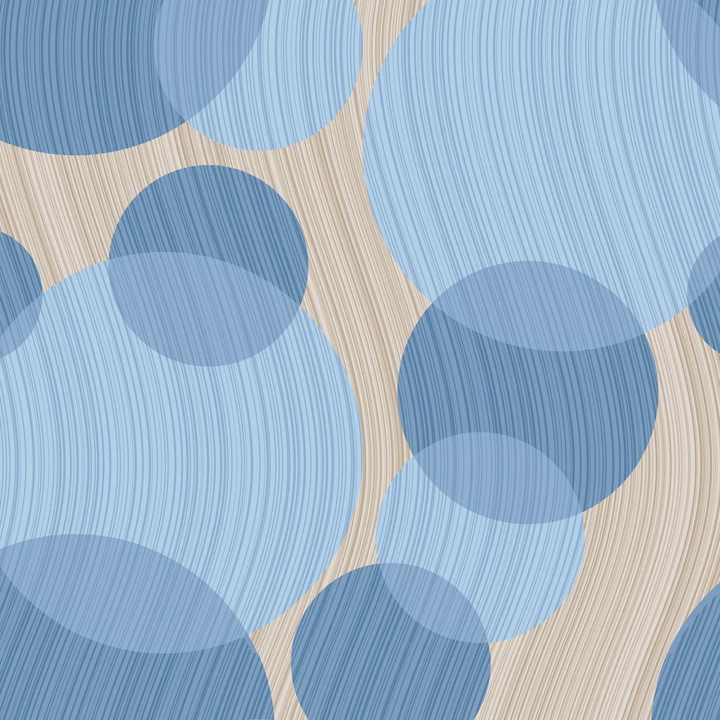 Papel de parede adesivo geométrico azul e cinza