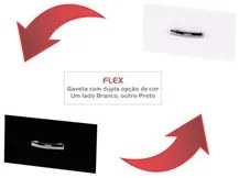 Balcão Gabinete Para Pia Sem Tampo 120cm 3 Portas e 1 Gaveta Flex Gabr
