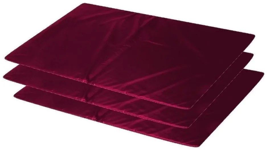 Kit 3 Colchonetes Academia, Espuma D33 Impermeável 90 X 42 (Azul)