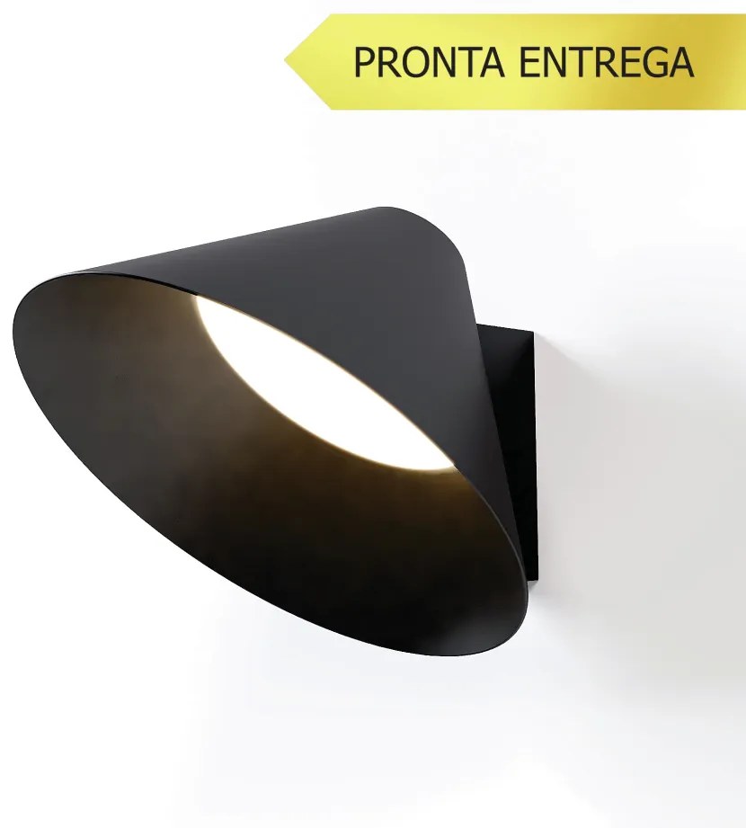 Arandela Cone Hat Ø17X9,5Cm Led 5W 3000K - Qimporta Ar2527 (CHAMPANHE)