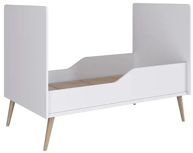 Berço Infantil Mini Cama Retrô Com Pés Palito - Branco