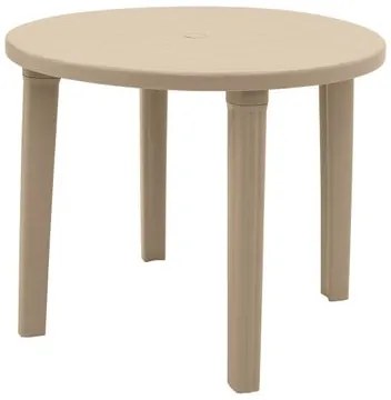 Mesa Tramontina Cassino 90 cm em Polipropileno Areia