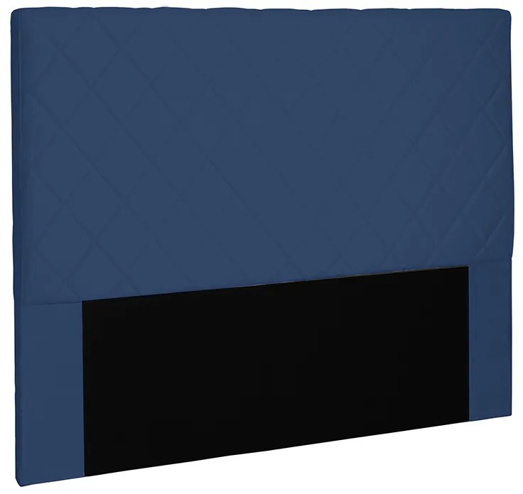 Cabeceira Cama Box Casal King 195cm Esmeralda Suede Azul Marinho - Sheep Estofados - Azul
