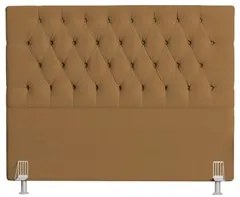 Cabeceira Casal Cama Box 140cm Cristal C16 Bouclê Mostarda - Mpozenato