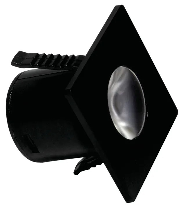 Spot De Embutir Mini Quadrado 1,2W Led 3000K Bivolt 3,5X3,5X2,8Cm Down...