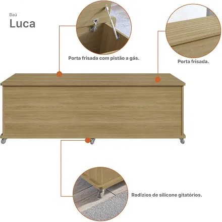 Baú Banco Luca Hannover - Casa D Móveis