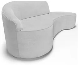 Sofá Living  4 Lugares 280cm Braço Esquerdo Mozart D06 Linho Cinza - M