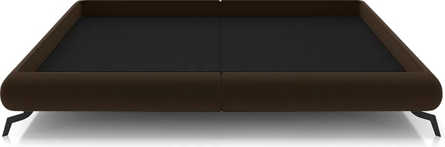 Cama de Casal Avulsa Bezos Madeira Imunizada Pés em Aço Revestimento Veludo Cinza G91 - Gran Belo