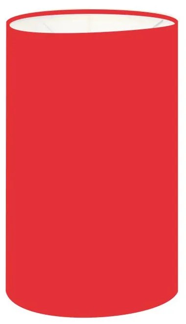 Cúpula Abajur Cilíndrica Cp-7002 Ø13x30cm Vermelho