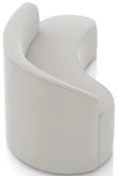 Sofá 4 Lugares Para Sala 220cm Orgânico Wendi Veludo Cinza I01 - Mpoz
