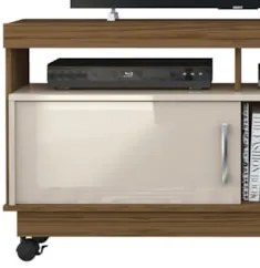 Rack Bancada de TV 50 Pol 121cm Rute Z10 Naturale/Off - Mpozenato